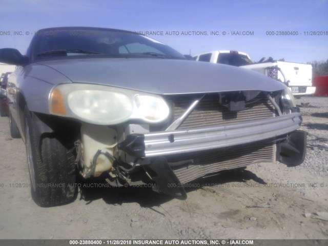 1C3EL65R36N176838 - 2006 CHRYSLER SEBRING LIMITED SILVER photo 6