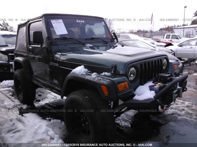 1J4FA29P01P363503 - 2001 JEEP WRANGLER / TJ SE GREEN photo 1