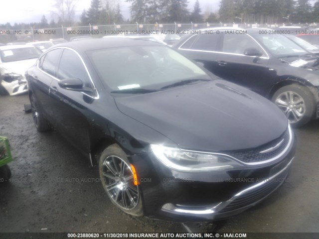 1C3CCCAB0FN534427 - 2015 CHRYSLER 200 LIMITED BLACK photo 1