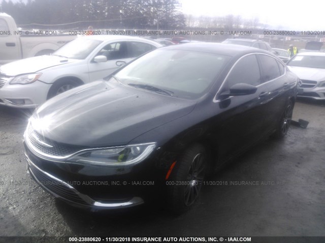 1C3CCCAB0FN534427 - 2015 CHRYSLER 200 LIMITED BLACK photo 2