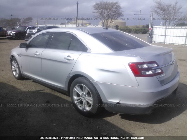 1FAHP2E83DG229400 - 2013 FORD TAURUS SEL SILVER photo 3