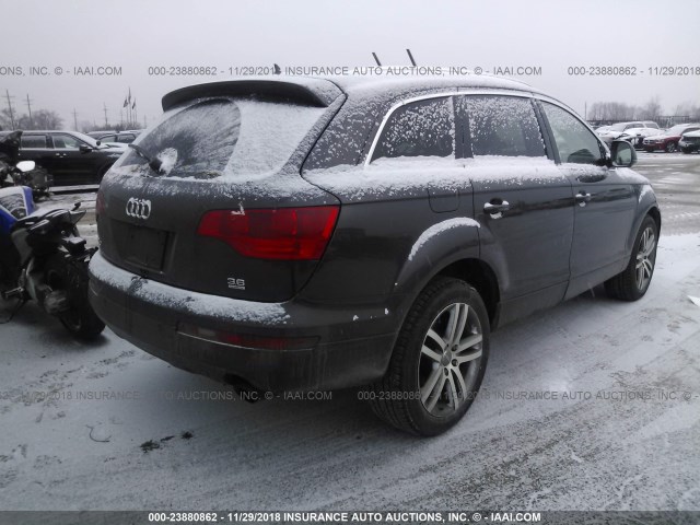 WA1BY74L28D012891 - 2008 AUDI Q7 3.6 QUATTRO PREMIUM GRAY photo 4