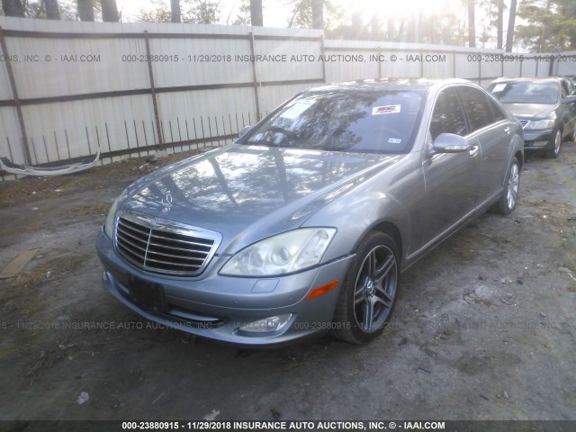 WDDNG86X08A194657 - 2008 MERCEDES-BENZ S 550 4MATIC BLUE photo 2