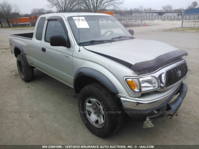 5TEWN72N41Z738740 - 2001 TOYOTA TACOMA XTRACAB GRAY photo 1