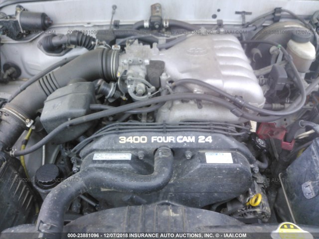 5TEWN72N41Z738740 - 2001 TOYOTA TACOMA XTRACAB GRAY photo 10