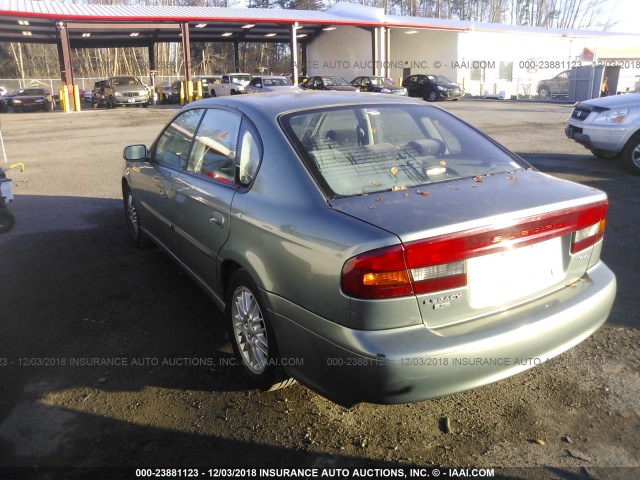 4S3BE635337216540 - 2003 SUBARU LEGACY L/L SPECIAL GREEN photo 3