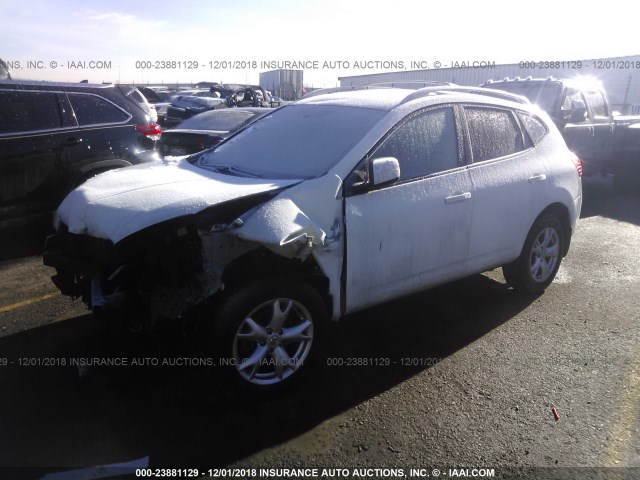 JN8AS58V38W135594 - 2008 NISSAN ROGUE S/SL WHITE photo 2