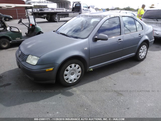 3VWRK69M73M155105 - 2003 VOLKSWAGEN JETTA GL GRAY photo 2