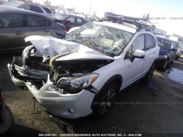 JF2GPBCC6EH244032 - 2014 SUBARU XV CROSSTREK 2.0I HYBRID WHITE photo 2