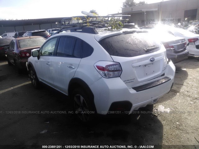 JF2GPBCC6EH244032 - 2014 SUBARU XV CROSSTREK 2.0I HYBRID WHITE photo 3