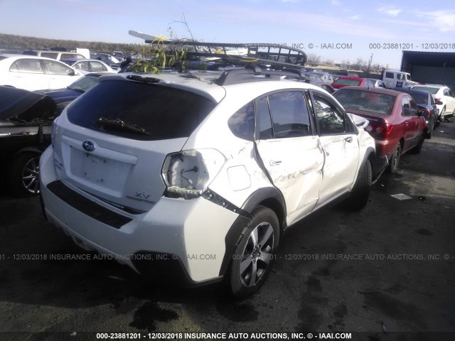 JF2GPBCC6EH244032 - 2014 SUBARU XV CROSSTREK 2.0I HYBRID WHITE photo 4