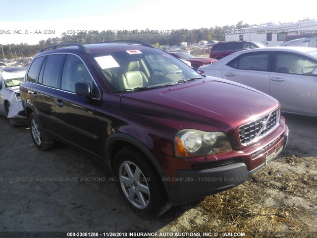 YV1CZ592451148992 - 2005 VOLVO XC90 BURGUNDY photo 1