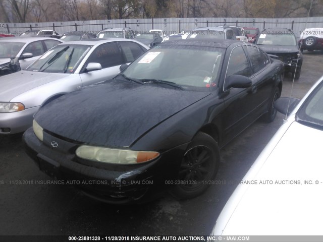 1G3NL52E7XC429227 - 1999 OLDSMOBILE ALERO GL BLACK photo 2