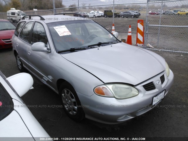 KMHJW35F7YU158613 - 2000 HYUNDAI ELANTRA GLS SILVER photo 1