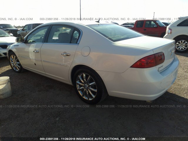 1G4HE57Y06U199609 - 2006 BUICK LUCERNE CXS WHITE photo 3