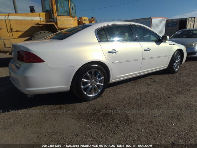 1G4HE57Y06U199609 - 2006 BUICK LUCERNE CXS WHITE photo 4