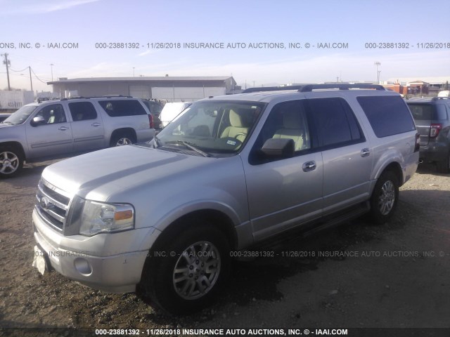 1FMJK1H59CEF13108 - 2012 FORD EXPEDITION EL XLT/EL KING RANCH GRAY photo 2