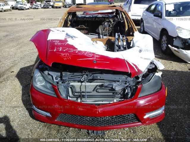 WDDGF4HB0DR241624 - 2013 MERCEDES-BENZ C 250 RED photo 10