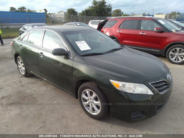4T1BF3EK1BU584712 - 2011 TOYOTA CAMRY SE/LE/XLE GREEN photo 1