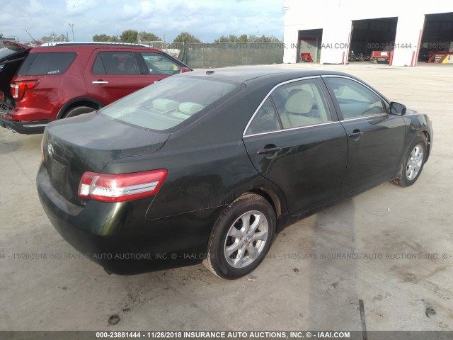 4T1BF3EK1BU584712 - 2011 TOYOTA CAMRY SE/LE/XLE GREEN photo 4