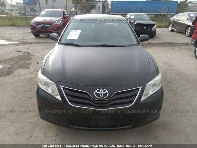 4T1BF3EK1BU584712 - 2011 TOYOTA CAMRY SE/LE/XLE GREEN photo 6