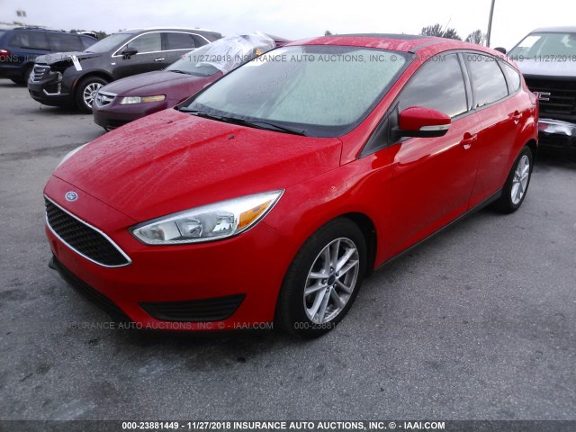 1FADP3K28FL202580 - 2015 FORD FOCUS SE RED photo 2