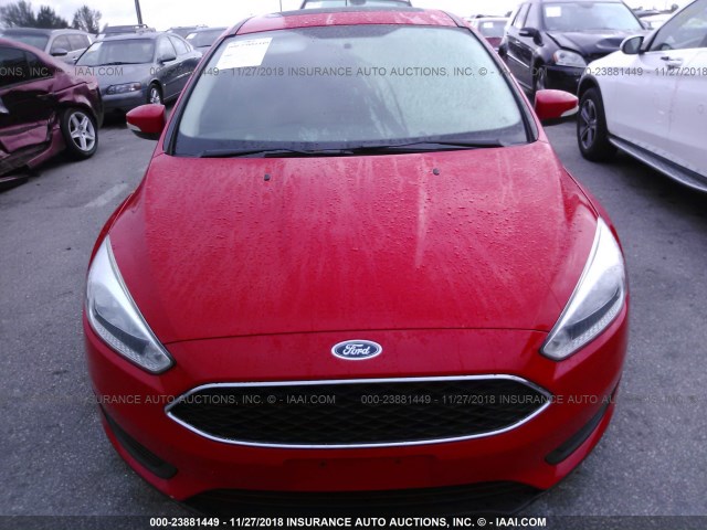 1FADP3K28FL202580 - 2015 FORD FOCUS SE RED photo 6
