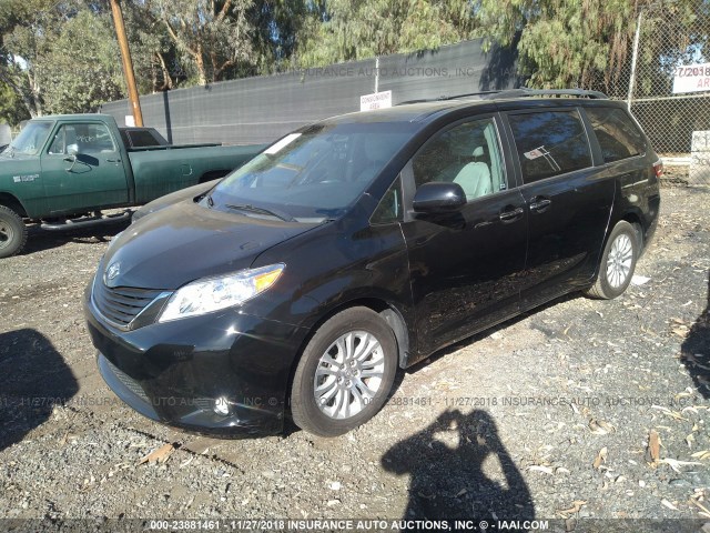 5TDYK3DC6GS700888 - 2016 TOYOTA SIENNA XLE/LIMITED BLUE photo 2