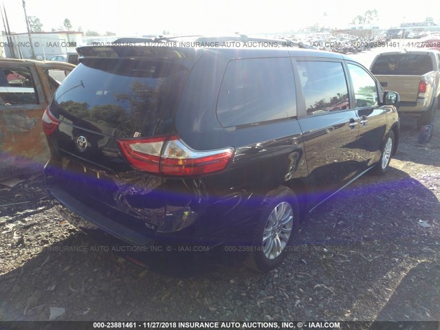 5TDYK3DC6GS700888 - 2016 TOYOTA SIENNA XLE/LIMITED BLUE photo 4