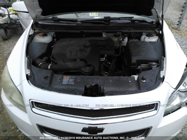 1G1ZC5EU5CF268592 - 2012 CHEVROLET MALIBU 1LT WHITE photo 10