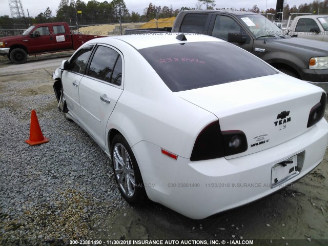 1G1ZC5EU5CF268592 - 2012 CHEVROLET MALIBU 1LT WHITE photo 3