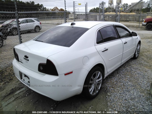 1G1ZC5EU5CF268592 - 2012 CHEVROLET MALIBU 1LT WHITE photo 4