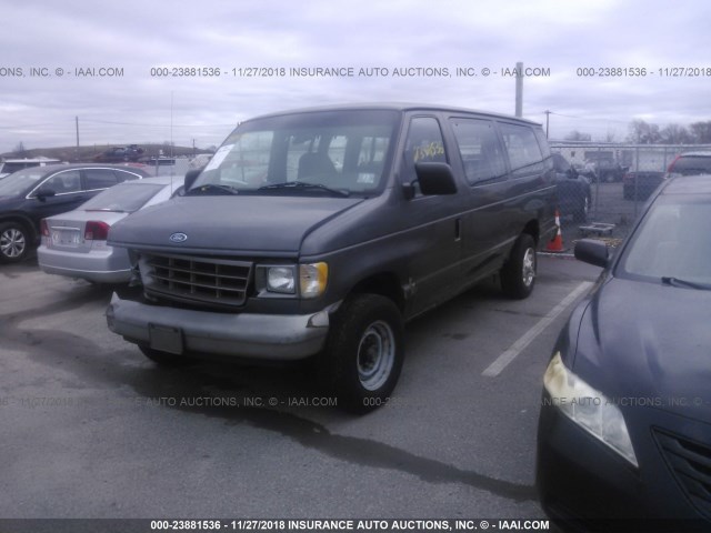 1FBJS31H1SHB81140 - 1995 FORD ECONOLINE E350 SUPER DUTY GRAY photo 2