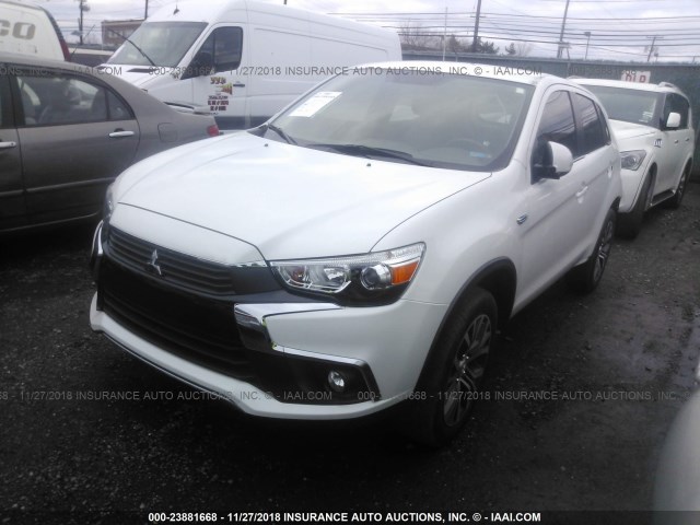 JA4AR4AW8HZ024004 - 2017 MITSUBISHI OUTLANDER SPORT  WHITE photo 2