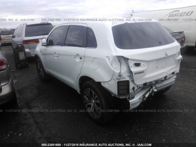 JA4AR4AW8HZ024004 - 2017 MITSUBISHI OUTLANDER SPORT  WHITE photo 3