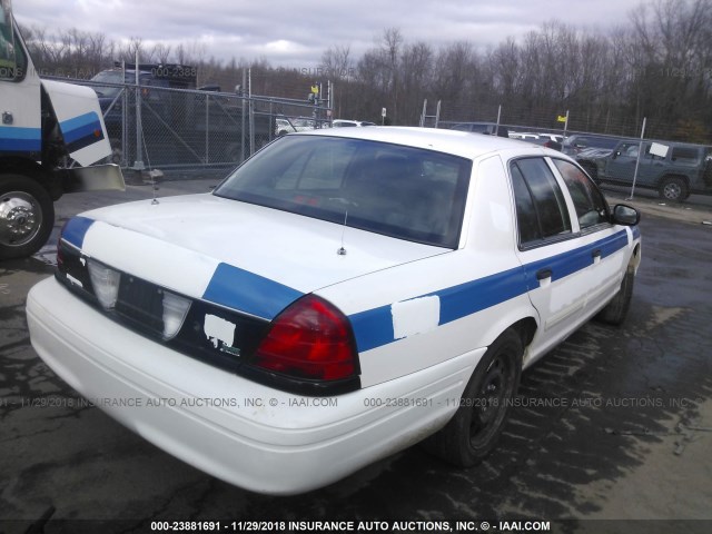 2FAHP71V39X112491 - 2009 FORD CROWN VICTORIA POLICE INTERCEPTOR WHITE photo 4