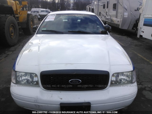 2FABP7BV5AX104448 - 2010 FORD CROWN VICTORIA POLICE INTERCEPTOR WHITE photo 6