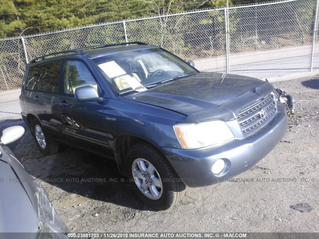 JTEGF21A020052923 - 2002 TOYOTA HIGHLANDER LIMITED BLUE photo 1