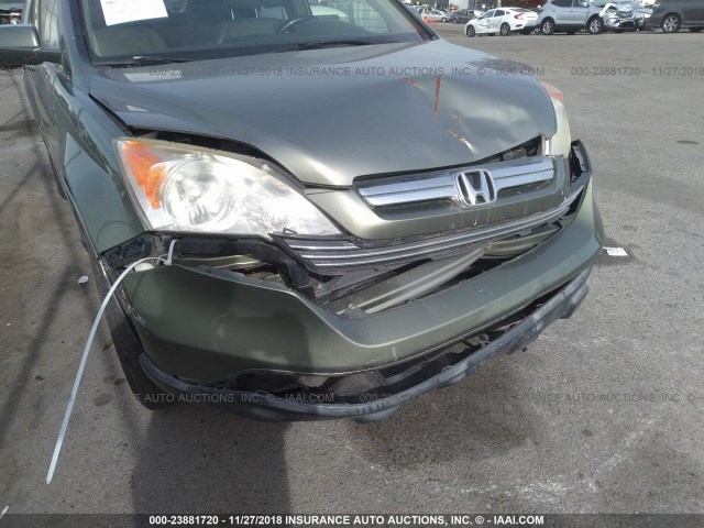 JHLRE48787C116270 - 2007 HONDA CR-V EXL GREEN photo 6