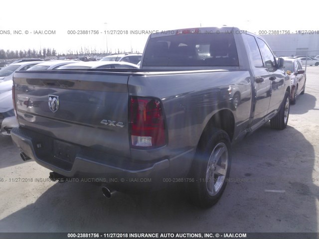 1C6RD7FT0CS226285 - 2012 DODGE RAM 1500 ST GRAY photo 4