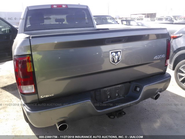 1C6RD7FT0CS226285 - 2012 DODGE RAM 1500 ST GRAY photo 6