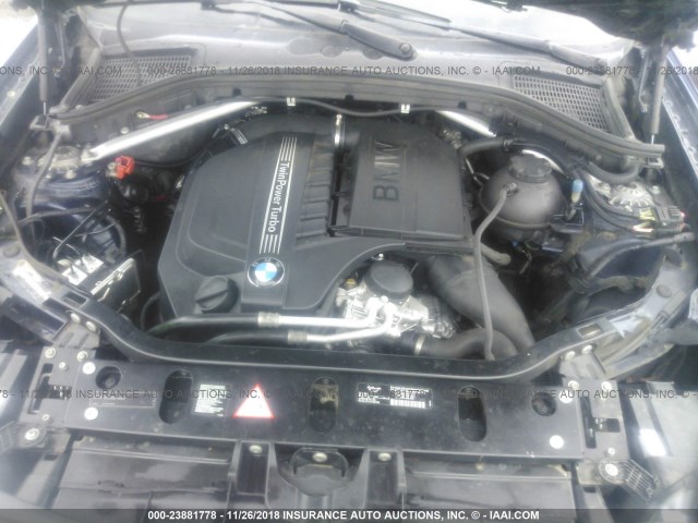 5UXWX7C56BL732560 - 2011 BMW X3 XDRIVE35I BLUE photo 10