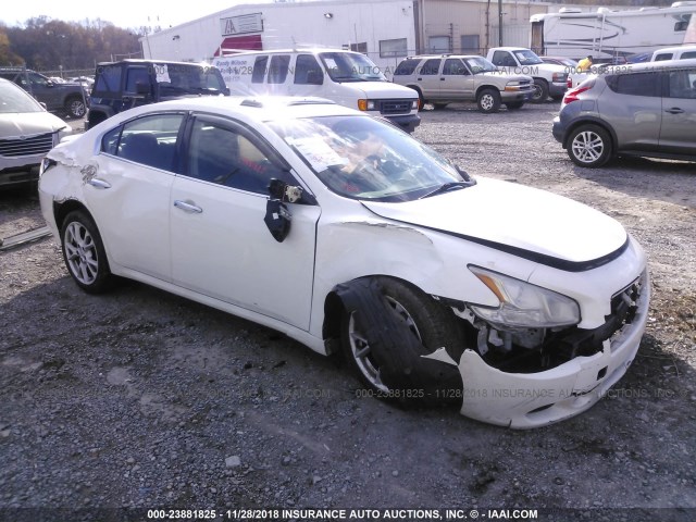 1N4AA5AP9CC809273 - 2012 NISSAN MAXIMA S/SV WHITE photo 1