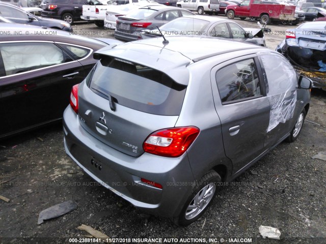 ML32A4HJ6JH005204 - 2018 MITSUBISHI MIRAGE SILVER photo 4