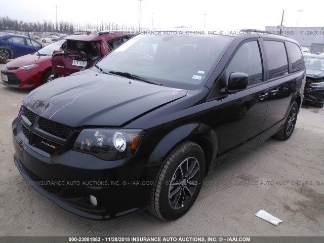 2C4RDGEG9KR561963 - 2019 DODGE GRAND CARAVAN  BLACK photo 2