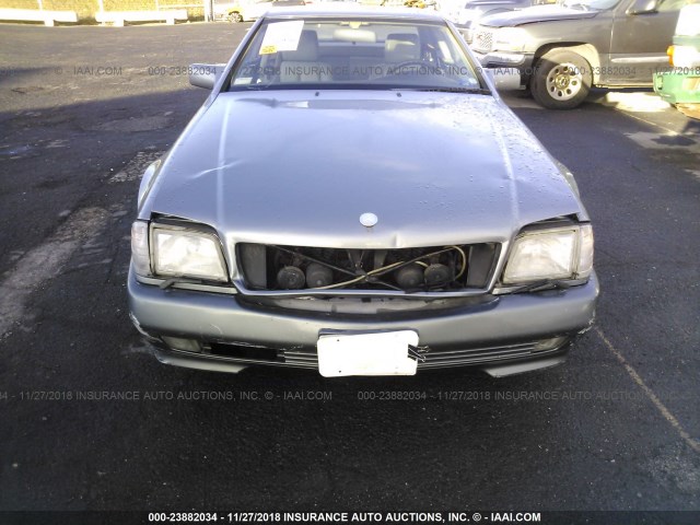 WDBFA66E9NF049181 - 1992 MERCEDES-BENZ 500 SL GRAY photo 6