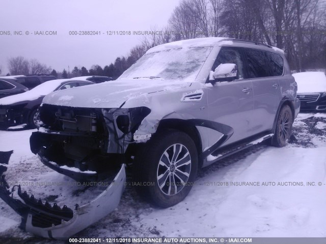 JN8AY2NDXJ9055786 - 2018 NISSAN ARMADA SV/SL/PLATINUM SILVER photo 2