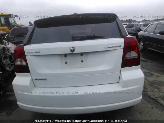 1B3CB3HAXBD254799 - 2011 DODGE CALIBER MAINSTREET WHITE photo 6