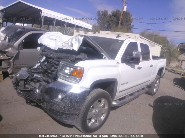 1GT12TEG5HF130550 - 2017 GMC SIERRA K2500 SLT WHITE photo 2