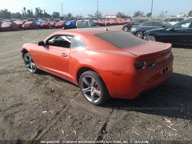 2G1FT1EW3A9120153 - 2010 CHEVROLET CAMARO SS Naranja foto 3